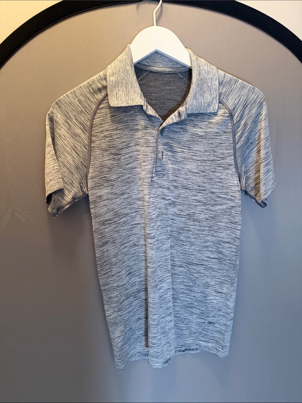 lululemon athletica Men's Light Heather Gray Polo